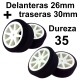 4 RUEDAS 1/10 ESPUMA- Dureza 35, 2 del.26mm y 2 tra.30mm - 1/10 TOURING ONROAD