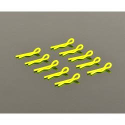 Small Body Clip 1/10 - Fluorescent Yellow (10)