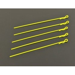 Extra Long Body Clip 1/10 - Fluorescent Yellow (5)