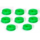 Gomas toricas doble labio para amortiguador P3X (verde) (8 piezas)